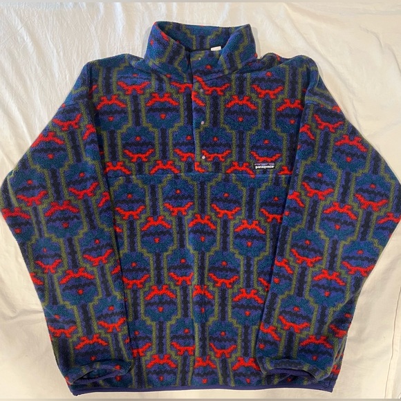 Rare Vintage 1994 Patagonia Aztec Snap-T Synchilla Men’s XL - Picture 1 of 4